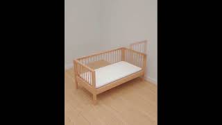 solid wood crib splicing bed widening bedside bed