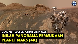 Foto asli Permukaan planet Mars : Panorama dengan Resolusi 2 miliar piksel (4K)