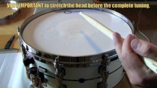 How I tune my Snare Drum