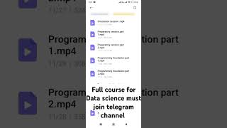 Full course of data science available in telegeram | #shorts #shortvideo #viralvideo #viralshorts