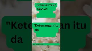 UNTUKMU YANG SELALU INGIN MENCARI KETENANGAN#tenang#ketenangan#cari