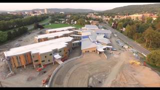 DJI Phantom3 Professional:Binghamton, NY MacArthur School Construction Site [4K]