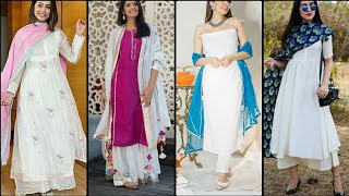 #offwhite  n #whitesuits colour combination  #white_suit_with_colourful_dupatta #girls