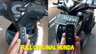 Pemasangan keyless beat pakai kontak PCX modul dan remot pakai scoopy. panggilan ke bekasi