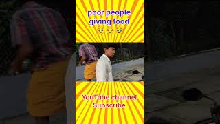 Giving food