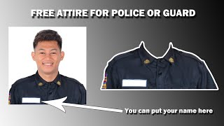 FREE POLICE/GUARD ATTIRE | ADOBE PHOTOSHOP CS5 EDITION |