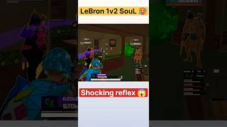 Lebron vs ninjajod and Rony 🥵l LeBron 1v2 iqoosoul 🔥l #ytshorts #shorts #bgmi #soul