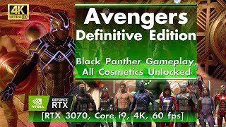 Avengers Definitive Edition - Black Panther Gameplay [RTX 3070, Core i9, 4K, 60 FPS]