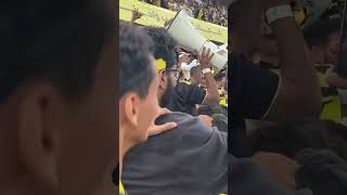 جمهور الاتحاد امام التعاون يمشي كدا كدا و سابوليه💛🖤