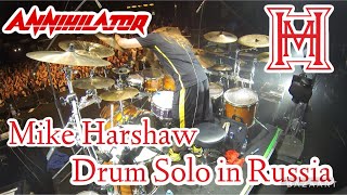 Mike Harshaw - Drum Solo - Annihilator Live in Russia