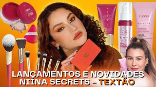 Testando MAIS LANÇAMENTOS da Linha Niina Secrets -SKINCARE e MAQUIAGEM COMPLETA!