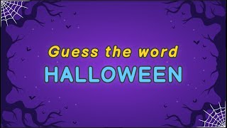 Guess the word - Halloween