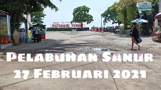 Suasana Pelabuhan Sanur 27 Februari 2022