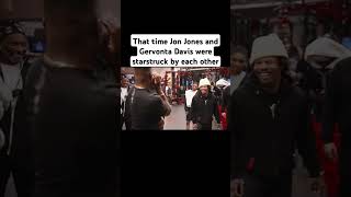 Jon Jones and Gervonta Davis were starstruck by each other #ufc #jonjones #tankdavis #gervontadavis