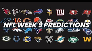 NFL WEEK 9 PREDICTIONS