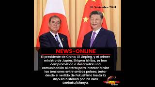 📢#NewsOnline📰 - #Internacional🌐 ▶️ China y Japon se comprometen a una comunicación bilateral.