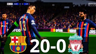 MESSI, RONALDO, MBAPPE, NEYMAR, ALL GOALS | BARCELONA 20-0 LIVERPOOL