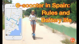 E-scooter in Spain: Rules and Battery life