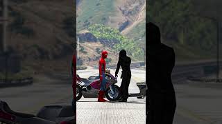 GHOST VS  SPIDER MAN Battle, Who Is Richest ? 🤑❓ #shorts #gtav #shortsfeed