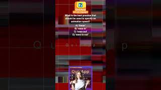 UI UX Design What is the best practice that should be used to specify an animation speed