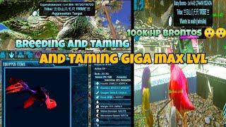 Ark mobile PvP day 3 breeding and taming giga |ark mobile|PvP|taming giga