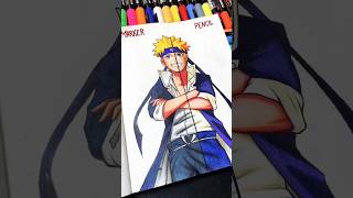 Naruto Izumaki the capsule art, makers vs pencil drawing #art #naruto #anime #reels#animeart#drawing