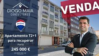 Apartamento T2+1 para recuperação na RUA de SANTOS POUSADA, Porto!