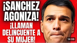 🛑PEDRO SÁNCHEZ AGONIZA‼️LLAMAN DELINCUENTE A SU MUJER ‼️