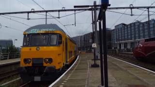 DDM-1 7208 'Olifant'+NS 1768 komen aan op Amsterdam Centraal