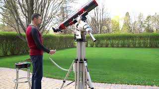 PierTech Tri-Pier2 height adjustable telescope pier. Officina Stellare 152mm Refractor.