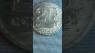 20 CENTAVOS EM ALUMÍNIO.1956.