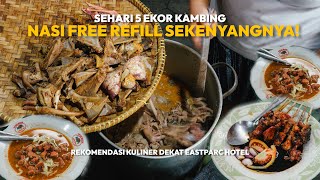 SATE KAMBINNG RACIKAN PAK IS INI EMPUKNYA BUKAN MAIN ! Kuliner Dekat Eastparc Hotel