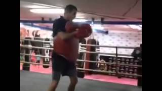 Bradley Saunders on the pads with Danny Vaughan - August 2015