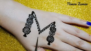 "M" letter henna tattoo design | M alphabet mehndi design | henna tattoo | mehndi design