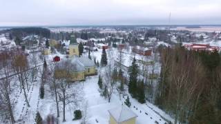 Church of Jurva Finland, with DJI Phantom 3 4K (full hd)