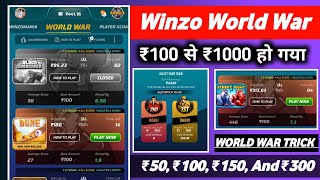 winzo world war new tricks || winzo world war trick 2024 || #ap2earn