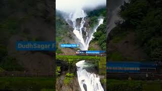 DUDHSAGAR WATERFALL 😍 | #dudhsagarfall #short #shorts #youtubeshort  @Travel Universe