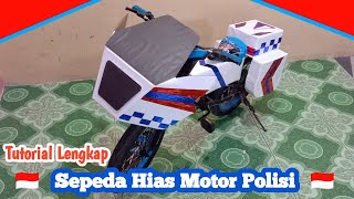 Cara membuat sepeda hias dari kardus