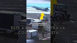 Este Avión Arrastar La Cola Para Evitar Accidente✈️🔥