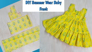 Baby frock cutting and stitching | Frill baby frock cutting & stitching | DIY 6mon-1year baby frock