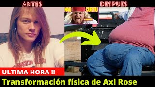 🚨Así fue la transformación física de Axl Rose Cantante de los Guns N' Roses