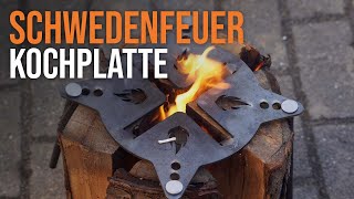 Schwedenfeuerplatte | Kochstelle für Schwedenfeuer