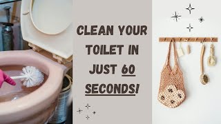 AMAZING HACK: How to Clean Your Toilet in Just 1 Minute!