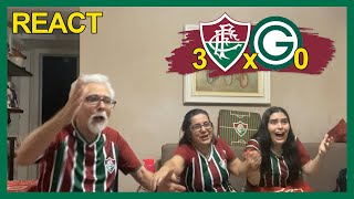 FAMÍLIA TRICOLOR REAGE À 3 FLUMINENSE X 0 GOIAS - CAMPEONATO BRASILEIRO 2022