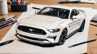 "Learn to Draw Ford Mustang GT - Fast and Furious Car Art"