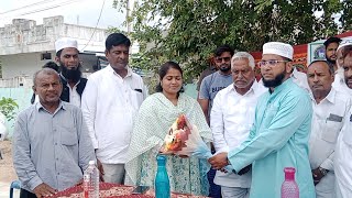 JAGTIAL IPS SCHOOL KI JANIB SE EIDGAH ME SHAJAR KARI PRG.MLC TJEEVAN REDDY.CHAIRPERSON JYOTHI ATTEND