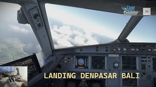 LANDING DENPASAR BALI EYE TRACKER | MICROSOFT FLIGHT SIMULATOR