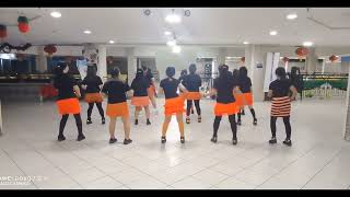 Amor Mio (Jambalaya) Line Dance - Demo By D'Sisters & Friends LDG @abadiharia