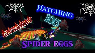 🕷️Hatching 100+ Spider Eggs🕷️+!!GIVEAWAY-END!! {Dragon Adventures} *ROBLOX*