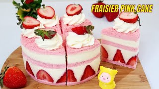 Рецепт милого пастельного розового торта Fraisier / Strawberry Cream [Subtitles] ASMR | HNC Kitchen